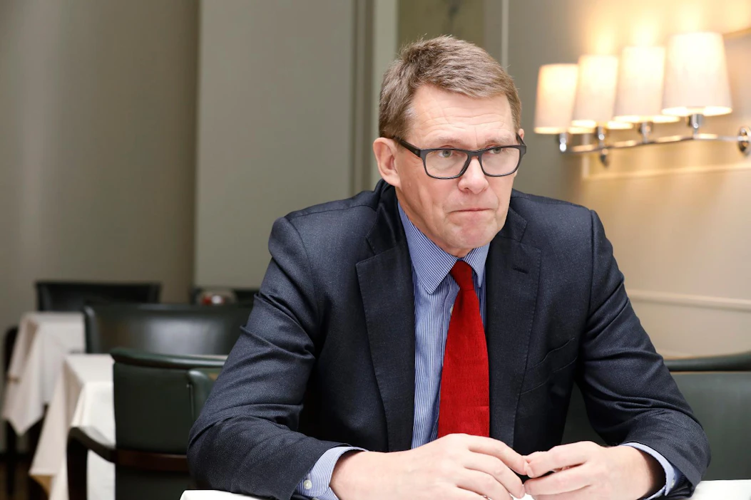 Matti Vanhanen kuvattuna joulukuussa 2017.