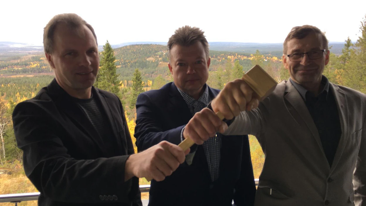 Kuvassa nykyiset puheenjohtajat vasemmalta oikealle: Jari Käkilehto (Mhy Kuusamo), Matti Alatalo (Mhy Pudasjärvi) ja Juha Virkkunen (Mhy Taivalkoski).