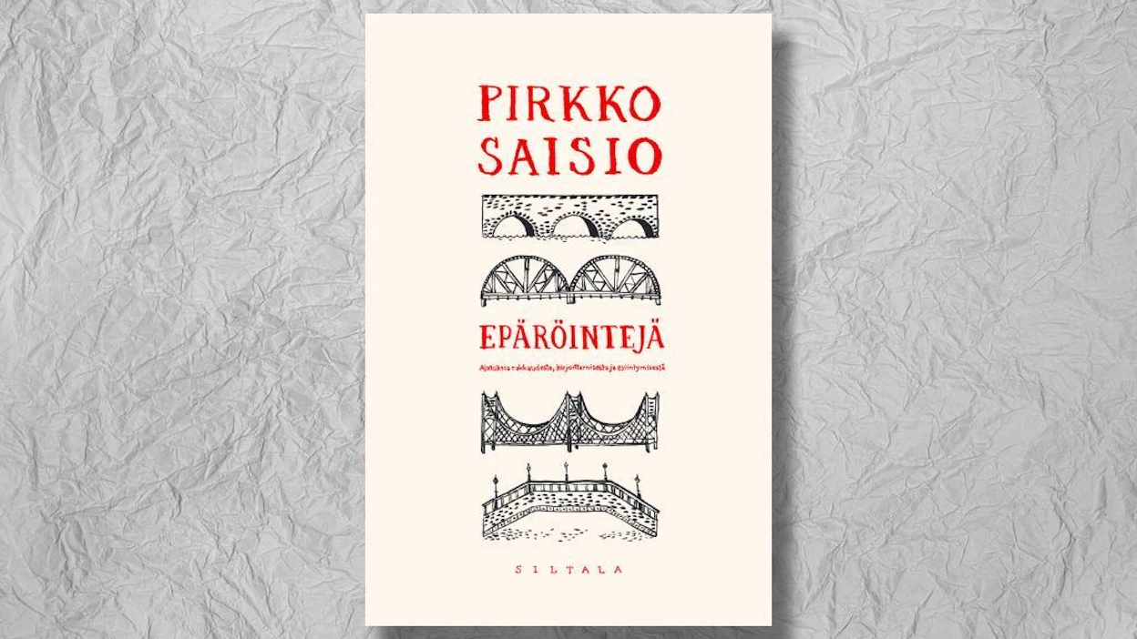 Pirkko Saisio: Epäröintejä – Tunnustuksia rakkaudesta, kirjoittamisesta ja esiintymisestä. 261 sivua. Siltala.