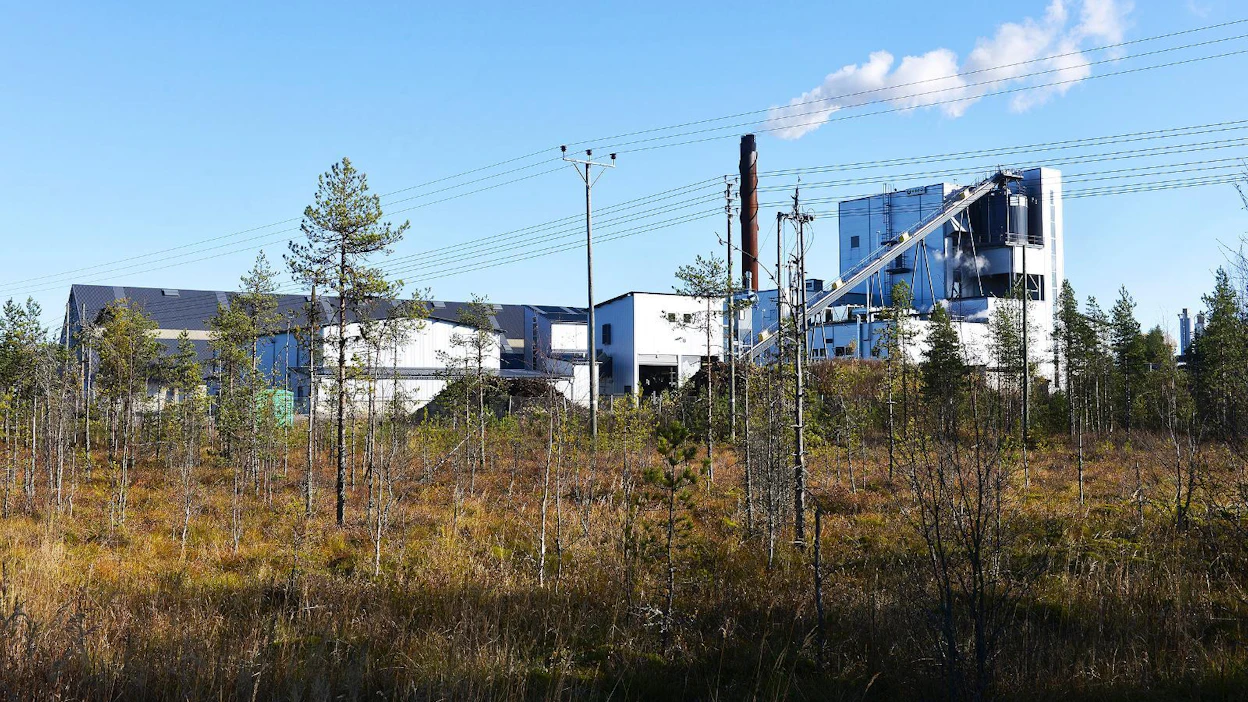 Vapon turvevoimala Haapavedellä.