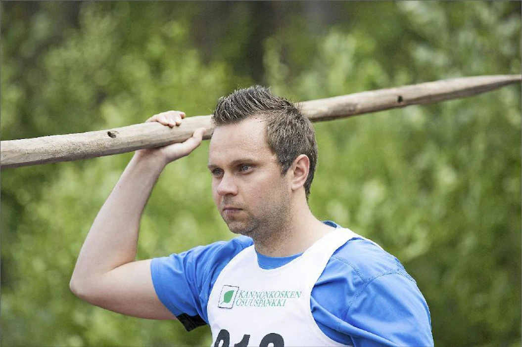Espoolainen Mika Tall keskittyi tiukasti omaan heittoonsa. 24,66 metrin kaari toi kakkossijan. Sami Karppinen
