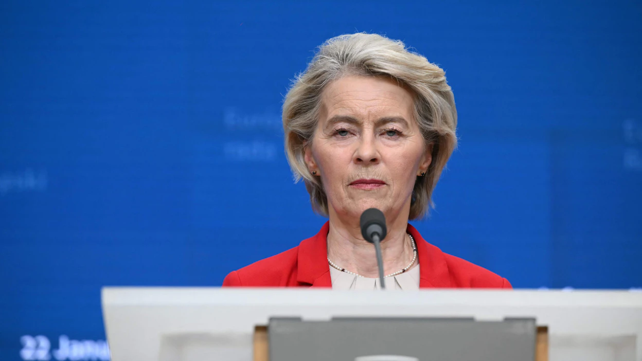 EU-komission puheenjohtajan Ursula von der Leyenin mukaan asiasta ei ole kuitenkaan tehty päätöstä. LEHTIKUVA/AFP.