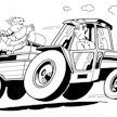 Laitamiehen tunnus Koneviestin lehdissä 1980-luvulla