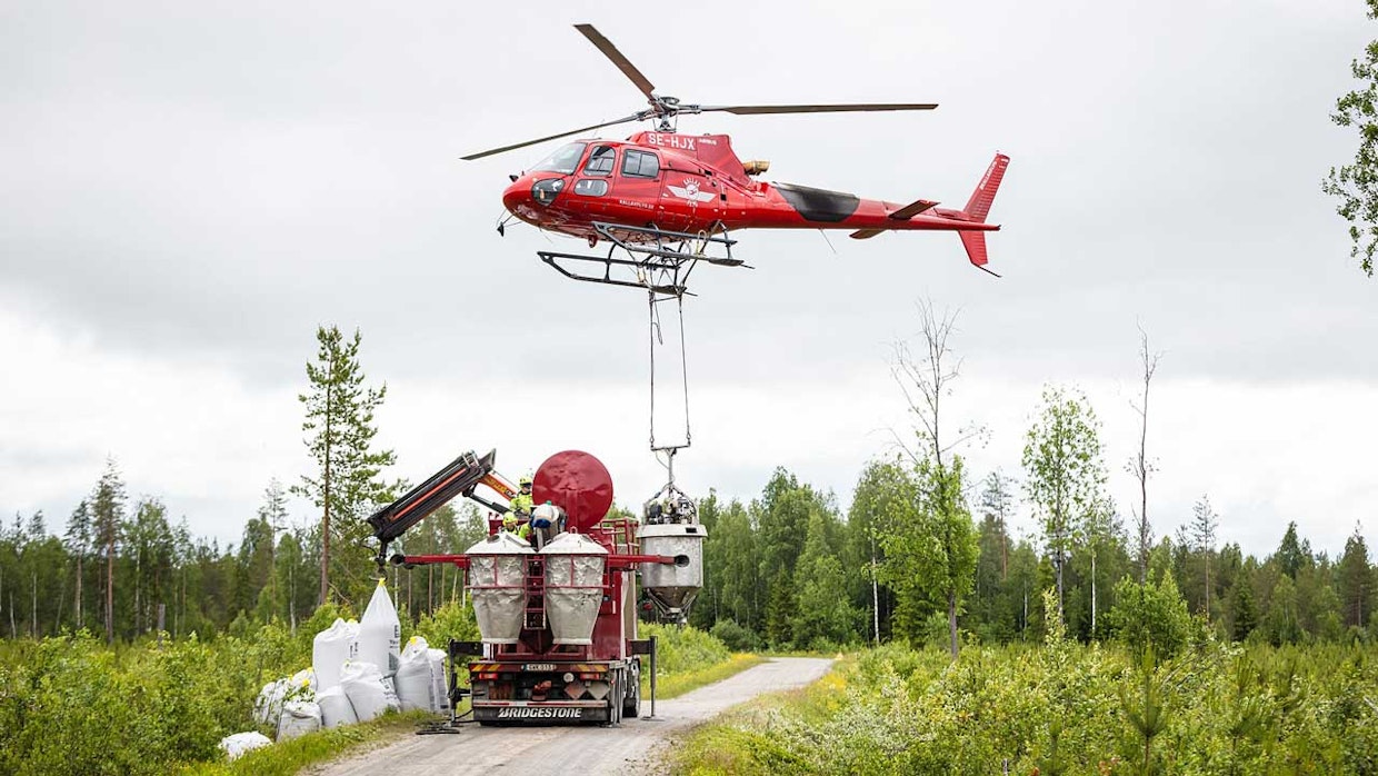 Lentolevityksen suoritti ForestVital Oy, joka on Suomen johtava metsänlannoituksiin erikoistunut palveluntarjoaja.