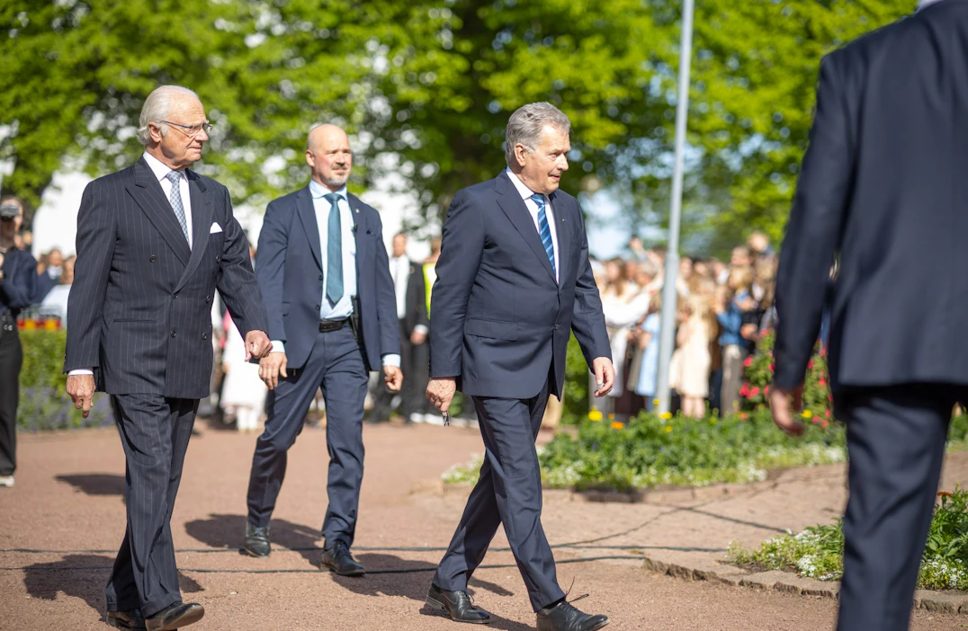 Presidentti Niinistö osallistui Ahvenanmaan itsehallinnon 100-vuotisjuhlallisuuksiin. Lehtikuva / Niclas Nordlund.