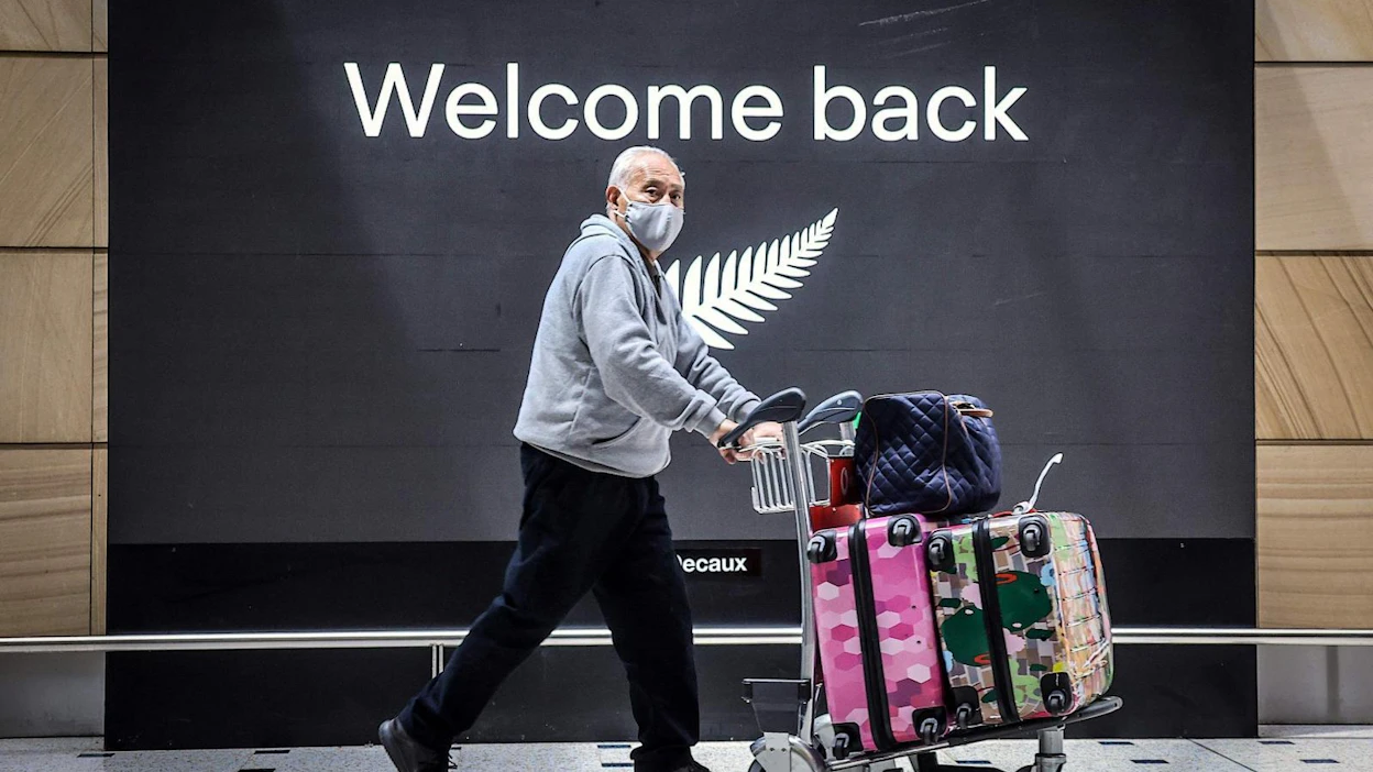 Suunnitelmissa oleva matkustuskupla on samanlainen kuin Uuden-Seelannin ja Australian välille avattu. Lehtikuva/AFP