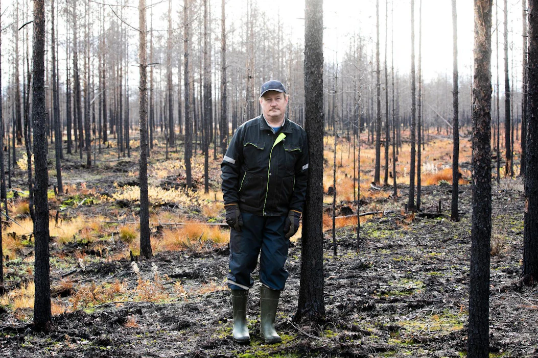 Jouko Myllyselkä päätti suojella lähes puolet palaneesta metsäomaisuudestaan.