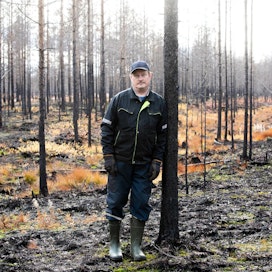 Jouko Myllyselkä päätti suojella lähes puolet palaneesta metsäomaisuudestaan.