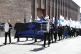 Sinimusta liike kertoo tavoittelevansa ainakin yhtä kansanedustajapaikkaa kevään eduskuntavaaleissa. LEHTIKUVA / KALLE PARKKINEN.