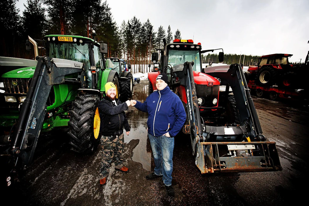 Savolainen Antti Nevalainen ja pohjalainen Antti Kangas tapasivat Hirvaskankaalla keskiviikkona.