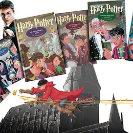 Ron Weasley (Rupert Grint, vas.) ja Harry Potter (Daniel Radcliffe) ovat parhaita ystäviä, joiden kouluvuosista kertoo seitsenosainen kirjasarja. Siitä on tehty yhteensä kahdeksan elokuvaa.