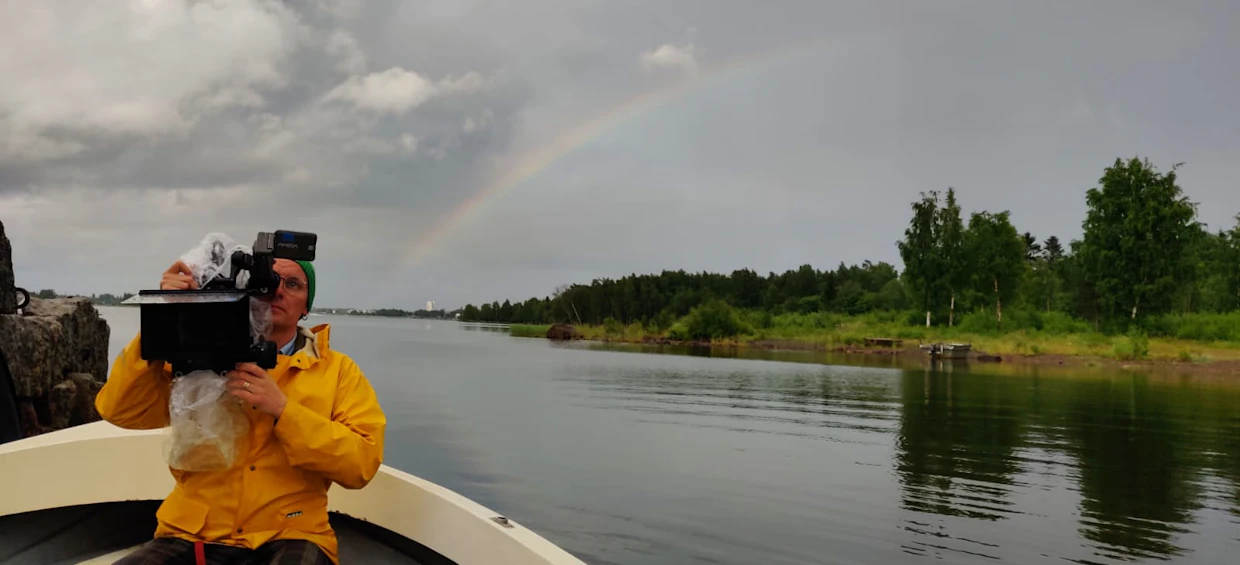 Sarjan toinen tuottaja Antti Kairakari kuvasi pari vuotta sitten toista tuotantoa Raahessa.