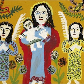 Katarzyna Gawłowa: Maria, Jeesus-lapsi ja enkeleitä. Noin 1979. aki Paavola