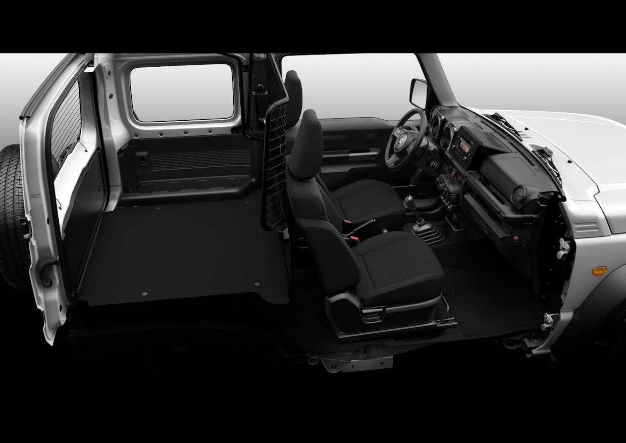 Suzuki Jimnyn LCV -pakettiauton sisätilat