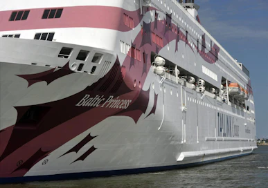 Tallink Silja lopettaa risteilylippujen myynnin Tukholmassa Turku–Tukholma väliä ajavalle Baltic Princess -alukselle. LEHTIKUVA / TIMO JAAKONAHO