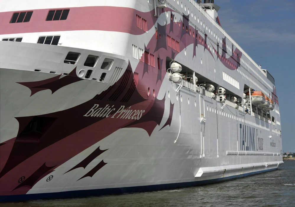 Tallink Silja lopettaa risteilylippujen myynnin Tukholmassa Turku–Tukholma väliä ajavalle Baltic Princess -alukselle. LEHTIKUVA / TIMO JAAKONAHO