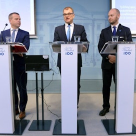 Kyseessä on pääministeri Juha Sipilän (kesk.) hallituksen viimeinen budjettiriihi. LEHTIKUVA / MIKKO STIG