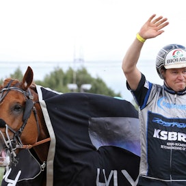 Jokivarren Kunkku on ennätyksellään 18,6 kaikkien aikojen toiseksi nopein suomenhevonen. Edellä on vain tallikaveri ja kuningaskollega Vitter, jonka ennätys 18,5 on absoluuttinen SE. Kummatkin tykittivät tuloksensa vuoden 2016 Elitkampenissa.