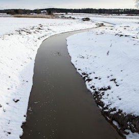 Loviisassa toteutettiin valuma-aluetason kunnostustoimia Loviisanjoen valuma-alueella talvella 2017. Kuvituskuva