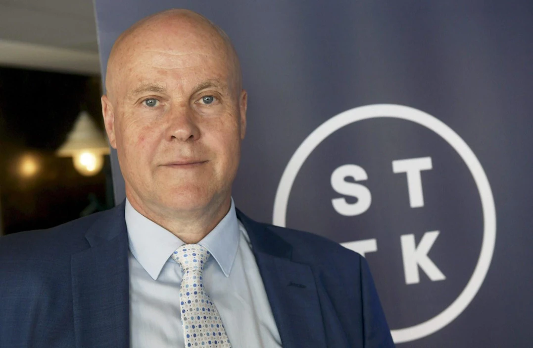 Toimihenkilökeskusjärjestö STTK:n puheenjohtaja Antti Palola STTK:n edustajiston kokouksessa Helsingissä torstaina 17. toukokuuta 2018.