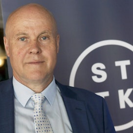 Toimihenkilökeskusjärjestö STTK:n puheenjohtaja Antti Palola STTK:n edustajiston kokouksessa Helsingissä torstaina 17. toukokuuta 2018.