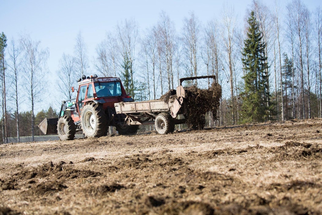 Lannanlevitystä. Kuvituskuva.