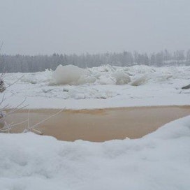 Pudasjärven jääpadon tilanne on vakaa. Kuva on perjantailta.