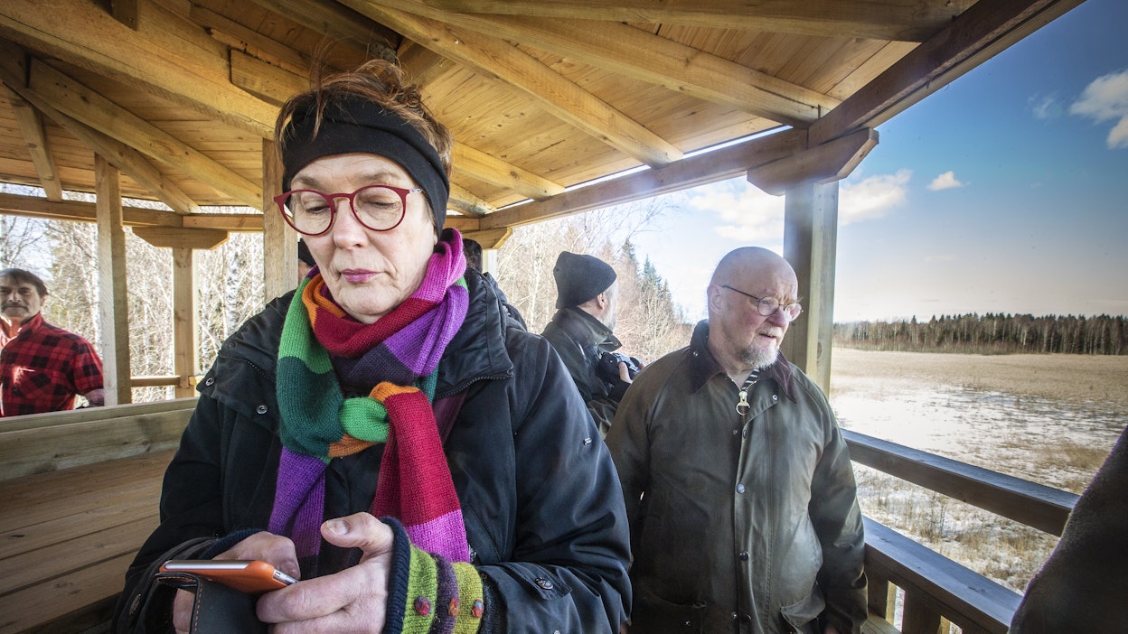 Satu Hassi Koijärvellä 1.4.2019. Kuvituskuva