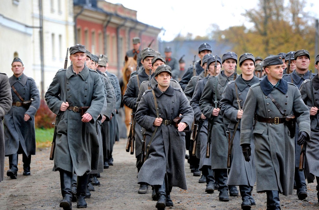 Petroskoin eli Äänislinnan paraatia kuvattiin viime syksynä Suomenlinnassa.