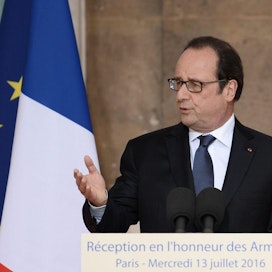 Ranskan presidentti Francois Hollande on jo aiemmin toivonut Britannian kiirehtivän brexit-neuvottelujen aloittamisessa. LEHTIKUVA/AFP