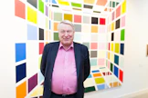 Veikko ”Vexi” Salmi Lappeenrannan taidemuseossa vuonna 2016. Hänen poikansa Topi Salmi koostaa parhaillaan isänsä nimeä kantavaa tribuuttialbumia, jolla kuullaan myös legendaarisen sanoittajan ennestään julkaisemattomia tekstejä.