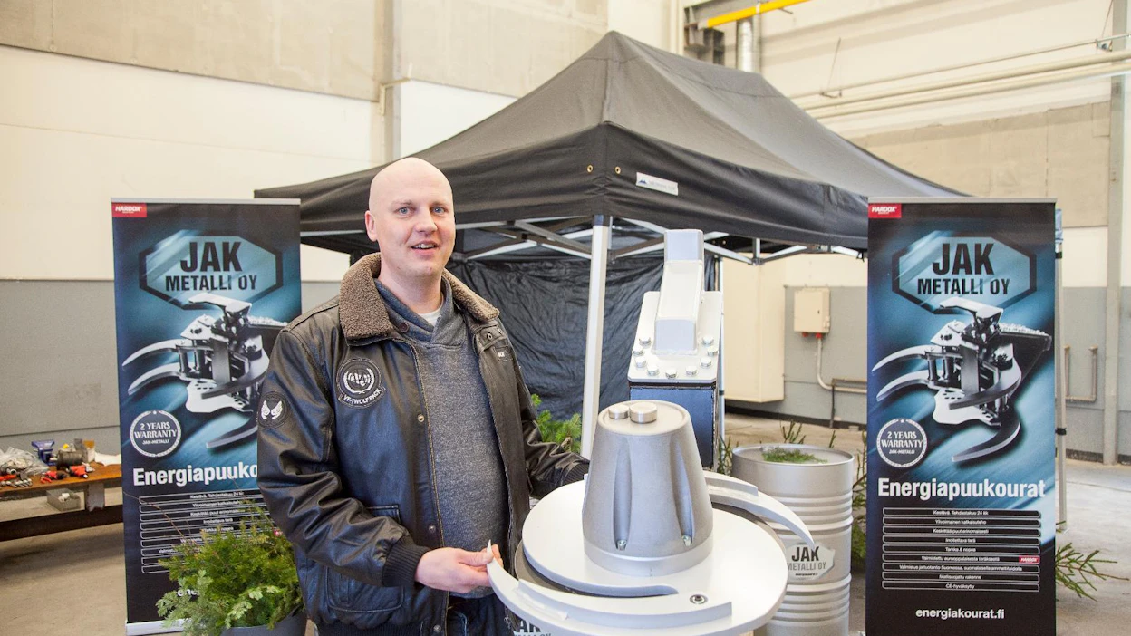 JAK-Metallin Kimmo Tossavainen kertoo, että spiraalileikkurin takana on vuosien kehitystyö.