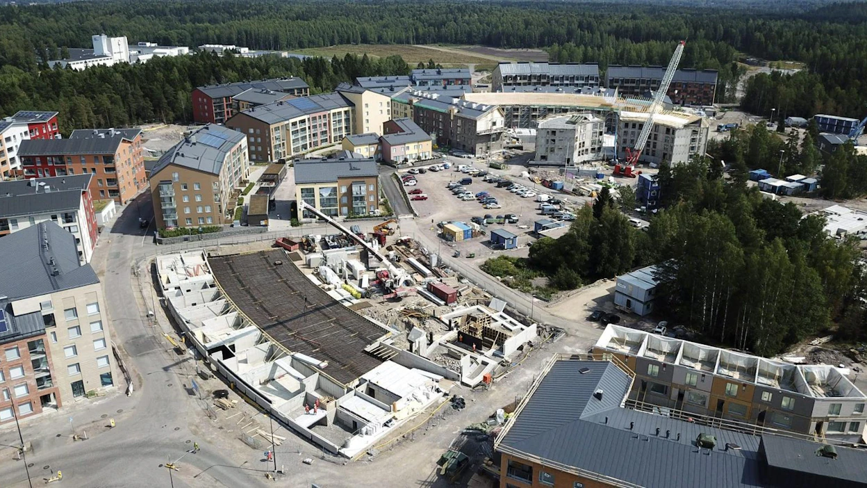 Uusia asuntoja myytiin viime vuonna noin 11 000, mikä oli reilut kahdeksan prosenttia vähemmän kuin vuonna 2017. LEHTIKUVA / EMMI KORHONEN