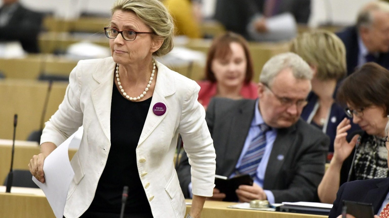 Päivi Räsänen pitää moskeijahanketta ongelmallisena. LEHTIKUVA / Jussi Nukari