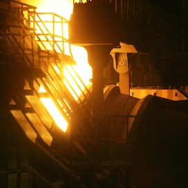 Tilaukset kasvoivat kaikilla teollisuudenaloilla, mutta erityisen paljon metalliteollisuudessa, jossa nousua oli 55,5 prosenttia. Kuva SSAB:n tehtaalta Raahesta. LEHTIKUVA / Markku Ruottinen