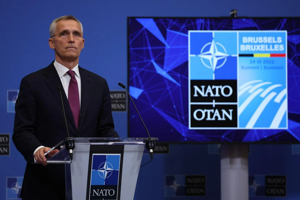 Jens Stoltenberg jatkaa sotilasliitto Naton pääsihteerinä. LEHTIKUVA / AFP