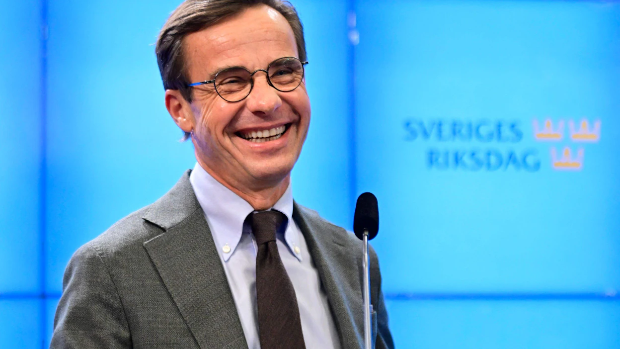 Jos hallitussopu syntyy, äänestetään valtiopäivillä ensi maanantaina hallitusta muodostamaan nimetyn kokoomusjohtajan Ulf Kristerssonin luottamuksesta pääministeriksi. LEHTIKUVA/AFP.