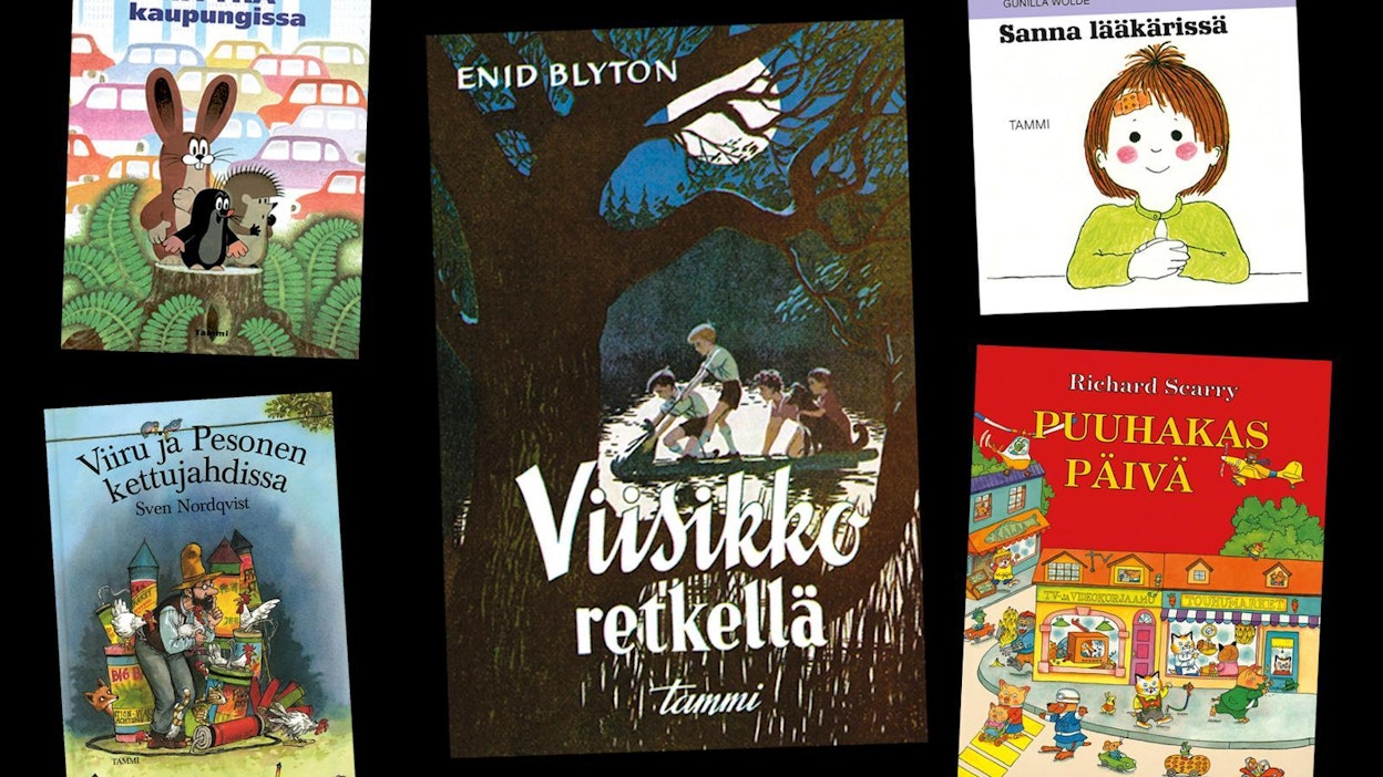 Enid Blytonin Viisikko retkellä keräsi 1 234 ääntä ja oli äänestyksen suosituin teos.