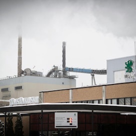 Paperiliiton lakko UPM:n tehtailla on kestänyt seitsemän viikkoa. Kuva on UPM:n paperitehtaalta Jämsästä.