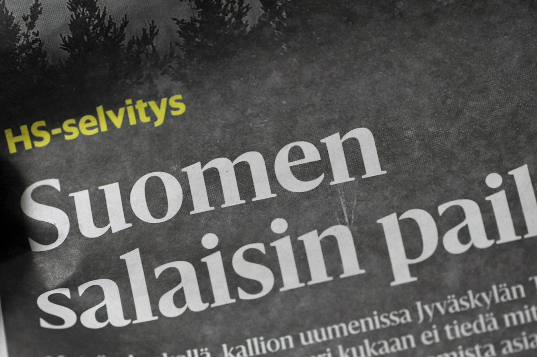Helsingin Sanomat sai haltuunsa salaiseksi luokiteltua asiakirja-aineistoa. LEHTIKUVA / Timo Jaakonaho