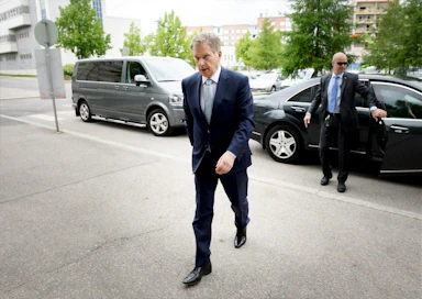 Presidentti Sauli Niinistö vieraili Ykkösaamussa. LEHTIKUVA / MIKKO STIG