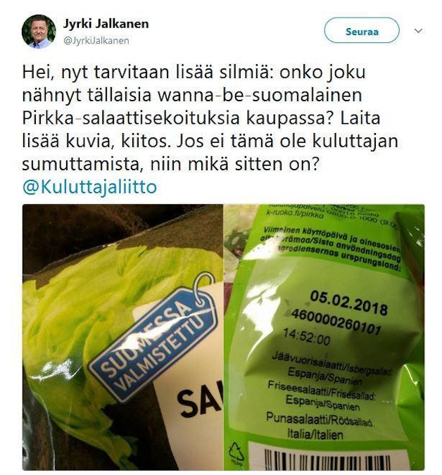 Pirkan salaattisekoitus on 