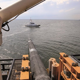 Itämereen laskettiin laivasta Nord Streamin ykkösvaiheen kaasuputkea vuonna 2010.