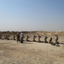 Suomalaiset ovat kouluttaneet kurdien joukkoja Irakissa.