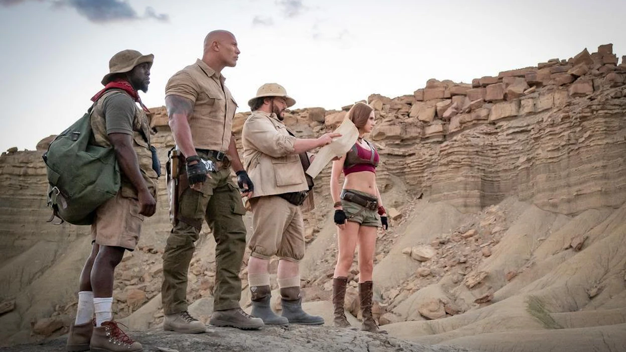 Kevin Hart, Dwayne Johnson, Jack Black ja Karen Gillan palaavat rooleihinsa videopelihahmoina.