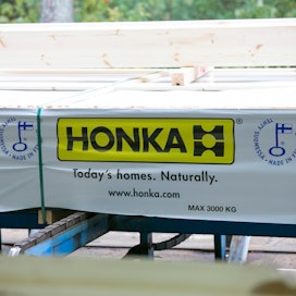 Kotimaan osuus hirsitalovalmistaja Honkarakenteen liikevaihdosta oli viime vuonna 66 prosenttia.