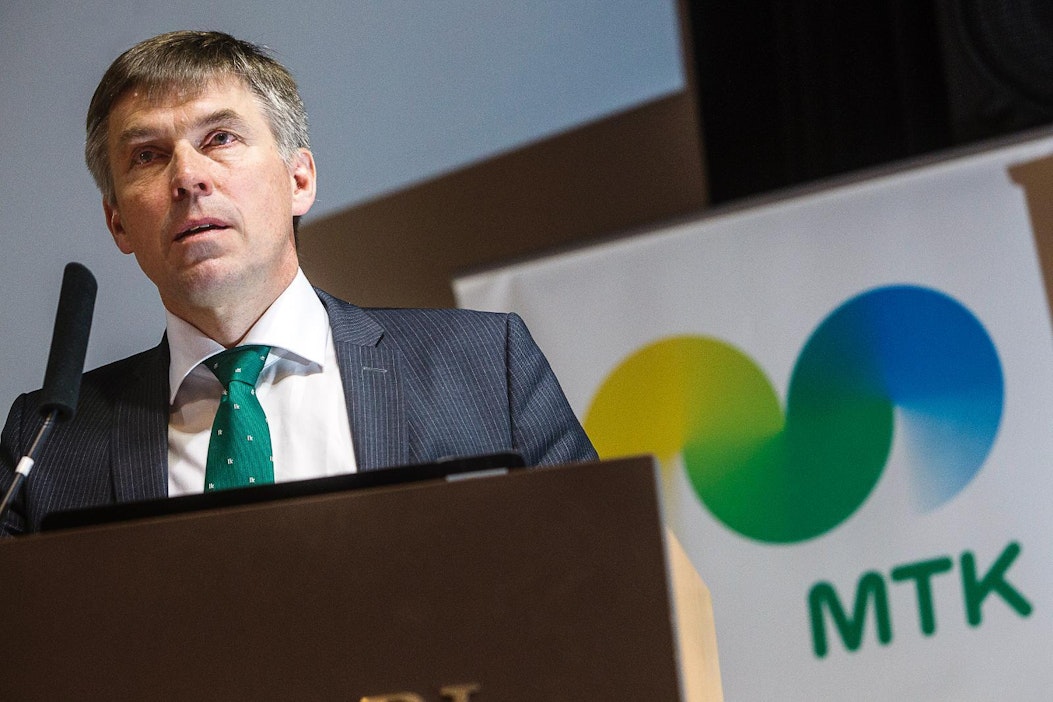 MTK:n puheenjohtaja Juha Marttila puhui MTK:n metsävaltuuskunnassa viime viikon keskiviikkona.