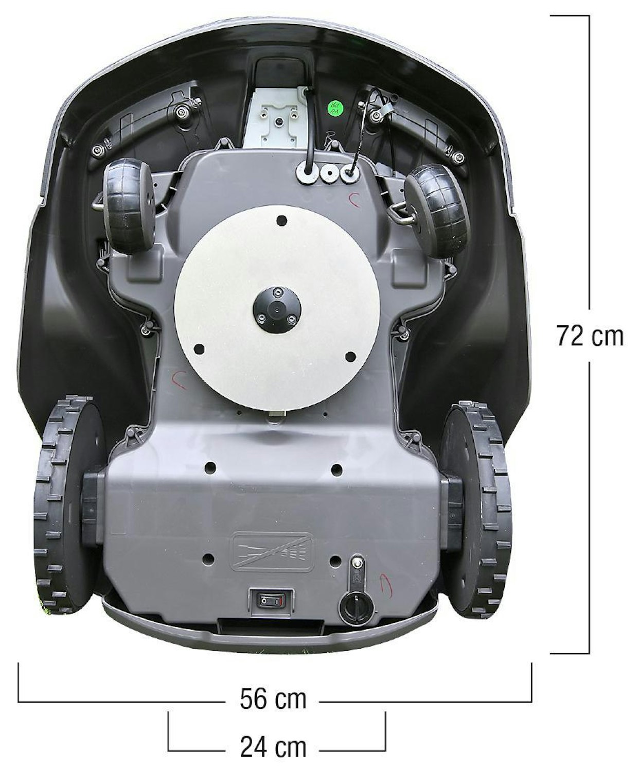 Husqvarna Automower 430X -robottiruohonleikkurin mitat.