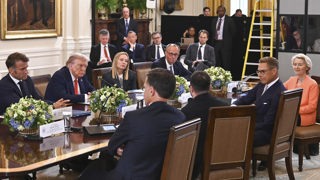 Presidentti Alexander Stubb osallistui Ukrainan rauhaa käsittelevään kokoukseen Valkoisessa talossa viime elokuussa.