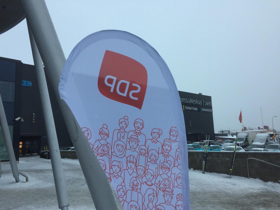 SDP valitsee johtoaan puoluekokouksessa Lahden Messukeskuksessa.